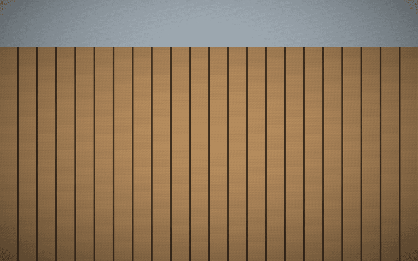 New cedar board-on-board privacy fence stepping down a sloped yard with a braced gate